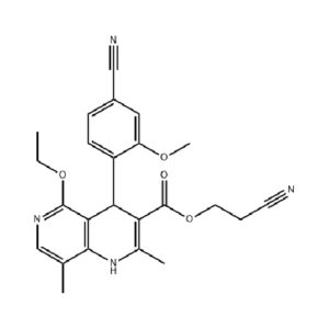 2-Cyanoethyl 4-(4-Cyano-2-Methoxyphenyl)-5-Ethoxy-2,8-Dimethyl-1,4-Dihydro-1,6-Naphthyridine-3-Carboxylate
