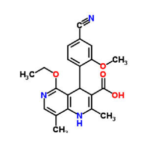 4-(4-Cyano-2-Methoxyphenyl)-5-Ethoxy-2,8-Dimethyl-1,4-Dihydro-1,6-Naphthyridine-3-Carboxylic Acid