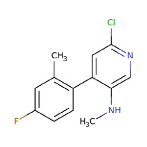 3-Pyridinamine, 6-Chloro-4-(4-Fluoro-2-Methylphenyl)-N-Methyl-