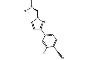 (S)-4-(1-(2-aminopropyl)-1H-pyrazol-3-yl)-2-chlorobenzonitrile